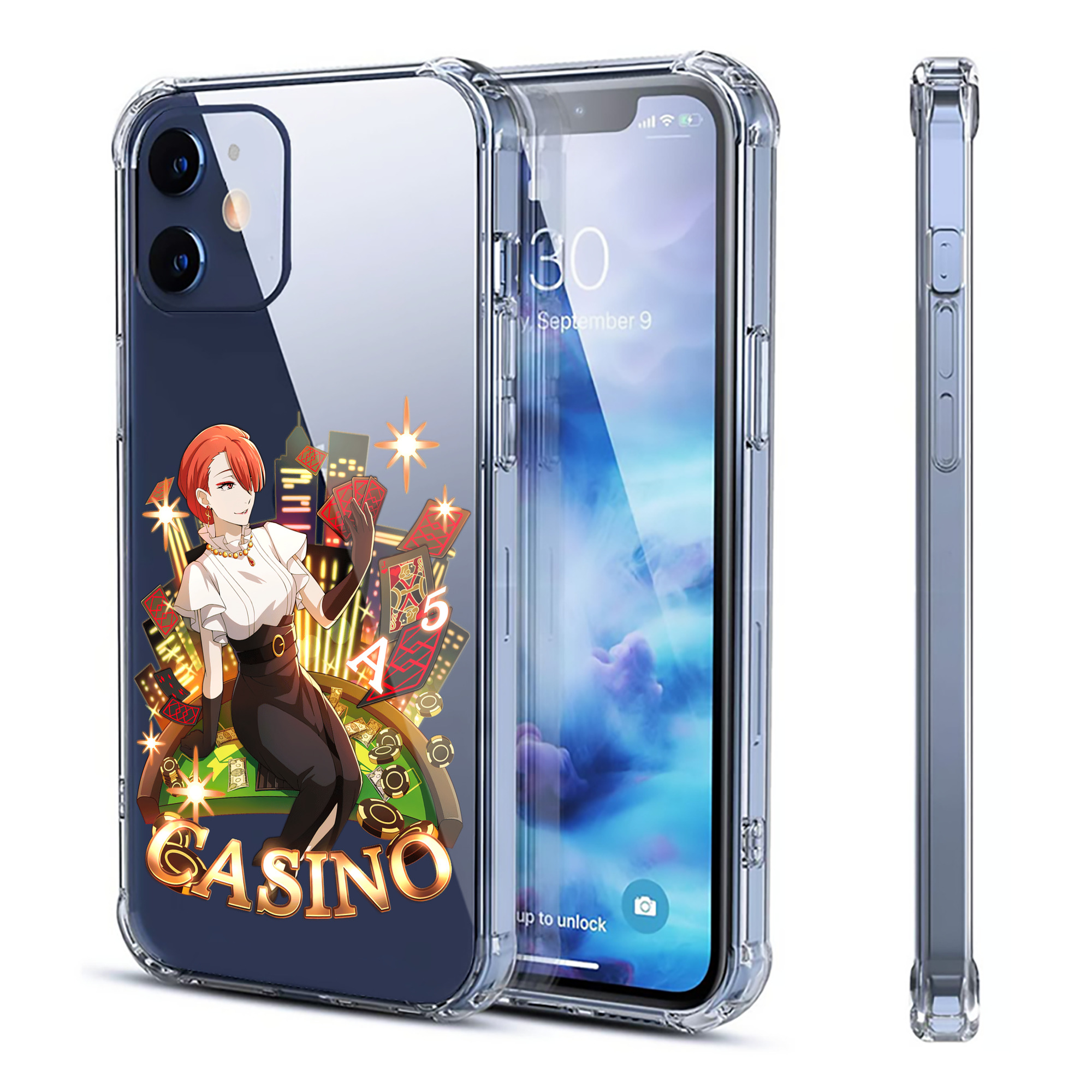 （画像用） 文豪ストレイドッグス Bungo Stray Dogs 【iPhone 12シリーズ対応】透明スマホケース（クリアソフトケース）